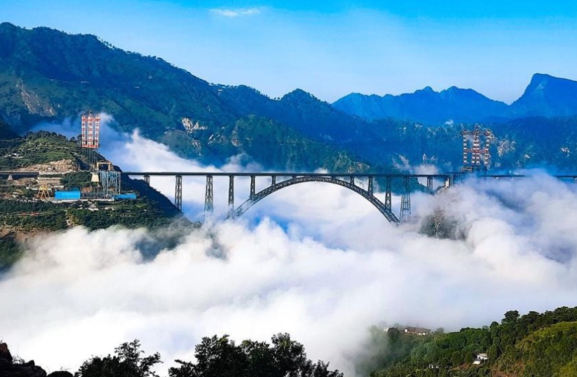 'J&K's Chenab Bridge, world's highest arch bridge, to host inaugural train on August 15'